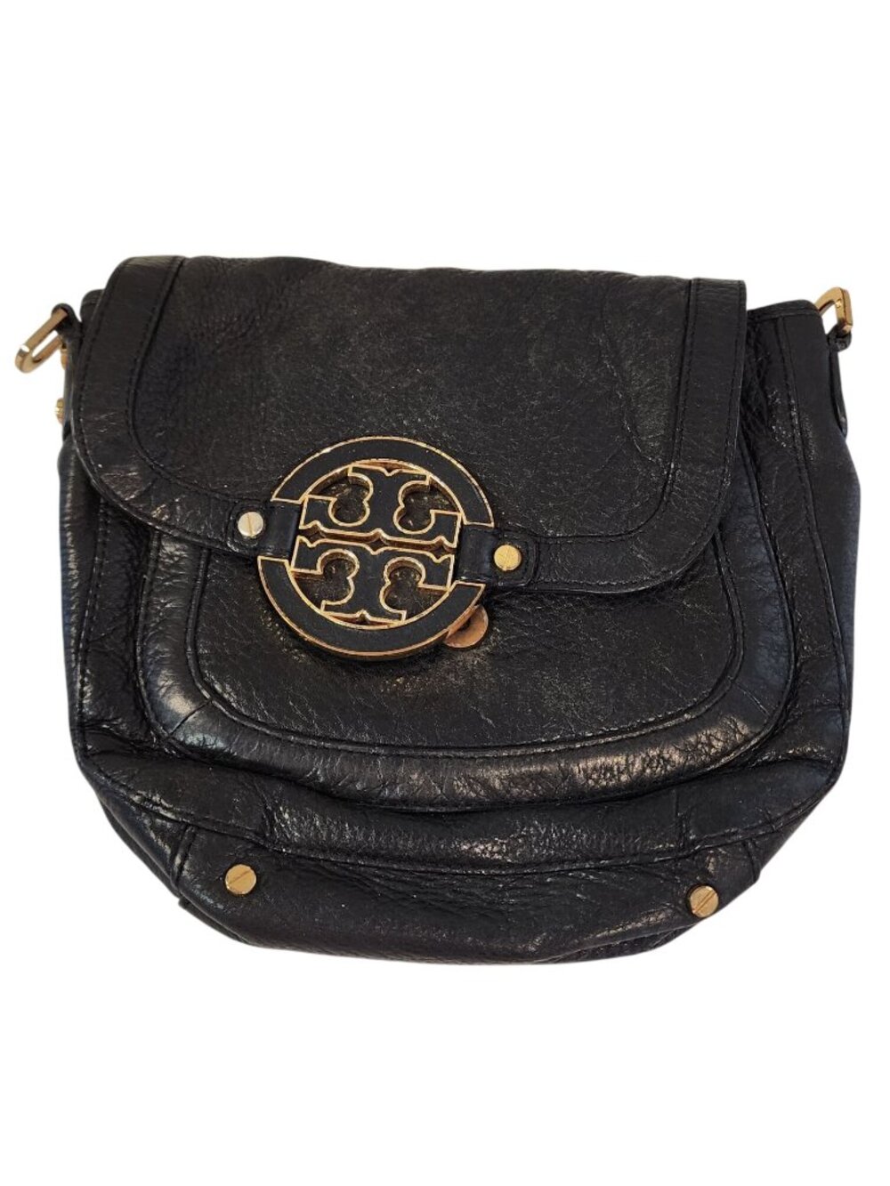 Tory Burch Amanda CrossBody Black Leather **NO Strap**